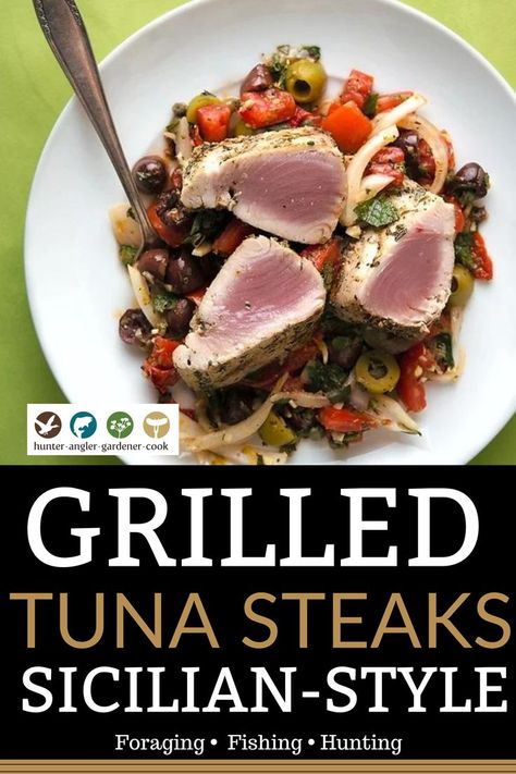 Grilled Tuna Recipes, Grilled Tuna Steaks Recipes, Grilled Tuna Steak, Honey Marinade, How To Cook Tuna, Grilled Tuna Steaks, Tuna Steak Recipes, Lemon And Honey, Grilled Fish Recipes