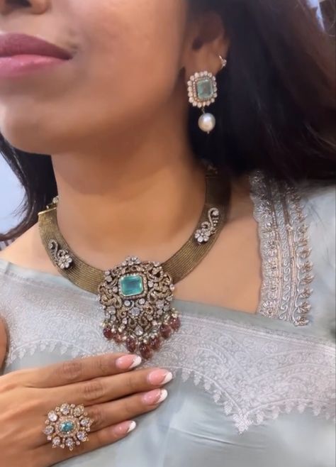 Antique Haram, Rajasthani Jewellery, Western Jewellery, Simple Jewellery, Victorian Jewellery, Silver Jewelry Accessories, Bridal Jewelry Vintage, Online Gold Jewellery, Beads Mala