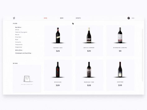 interaction design Fashion Apps, App Inspiration, Travel Humor Quotes, App Design Layout, Catalogue Design, Shop Website, Ecommerce Web Design, Wine Shop, Website Design Layout