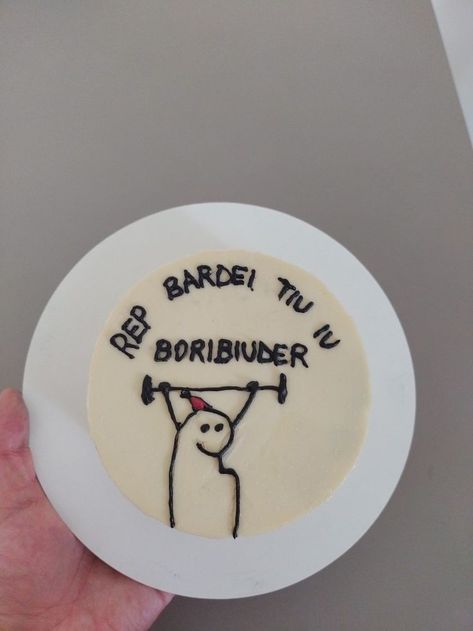 Bento Cake Academia, Bolo Crossfit, Cake Meme, Cake For Boyfriend, Gym Boy, Funny Birthday Cakes, Bento Cake, Brother Birthday, Bday Girl