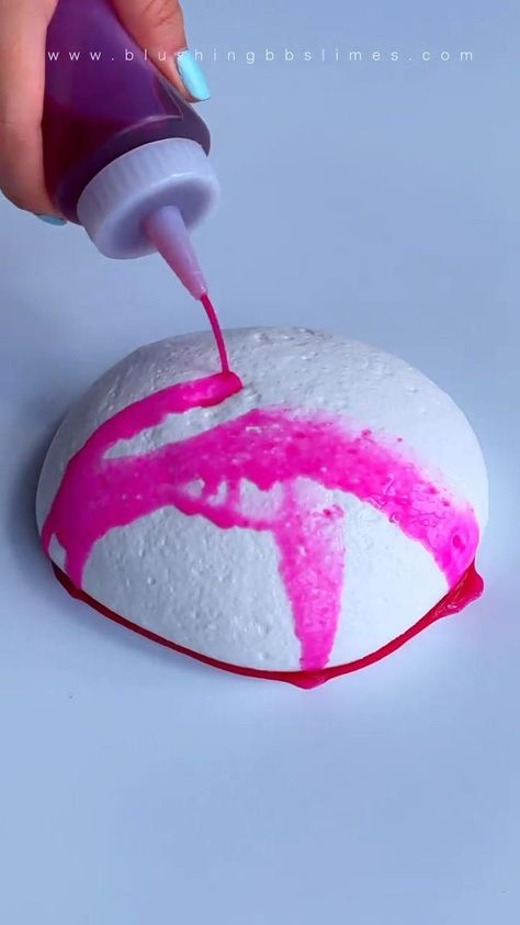 Slime Satisfying, Pink Slime, Slimy Slime, Diy Fluffy Slime, Easy Slime Recipe, Slime Time, Slime Crunchy, Diy Slime Recipe, Phone Template