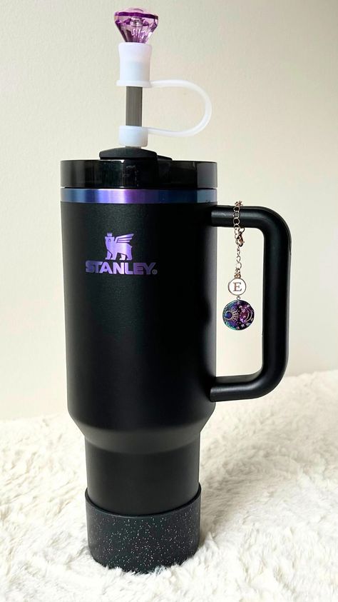 Black Chroma Stanley Accessory Black Chroma Charm for Stanley Chroma Black Charm Cup Handle Chroma Black Stanley Charm Chroma Stanley Cup - Etsy Canada Purple Stanley, Black Stanley, Rebecca Miller, Trendy Water Bottles, Mom Care, Free Lettering, Cup Handles, Accessories Ideas, Custom Initials