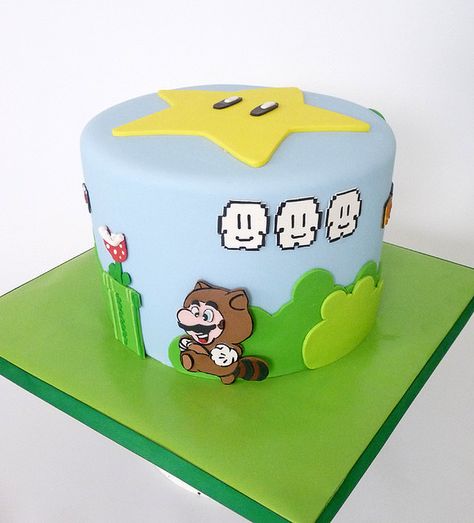 Mario tanooki cake #mario #cake Cake Mario, Nintendo Cake, Mario Bros Cake, Super Mario Cake, Mario Cake, Super Mario Birthday Party, Mario Birthday Party, Super Mario Birthday, Super Mario Party