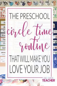 Circle Time Routine, Classroom Schedule Cards, Love Your Job, Circle Time Songs, Circle Time Activities, Preschool Rooms, Preschool Circle Time, Prek Classroom, Preschool Centers