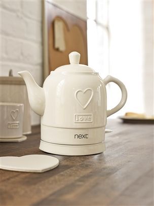 http://www.home2kitchen.com/category/Kettle/ Buy Next Love Ceramic Kettle from the Next UK online shop Cute Kettle Electric, Ceramic Electric Kettle, Cute Tea Kettle, Ceramic Kettle, Beautiful Kitchenware, Electric Kettles, Vintage Inspired Kitchen, Love Ceramic, House Of The Rising Sun