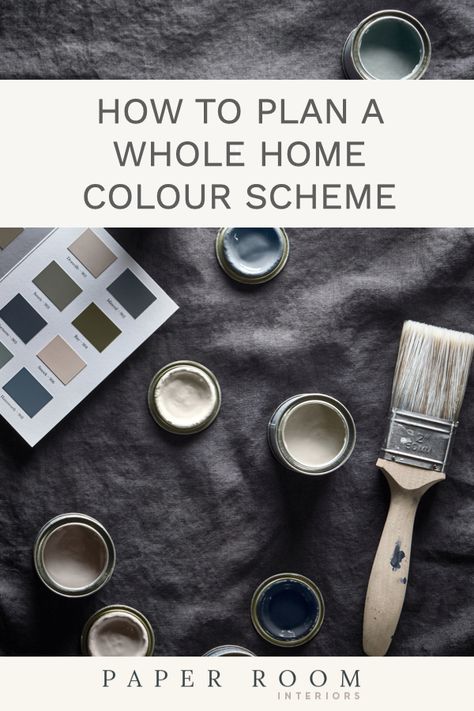 8 steps that will walk you through how to plan a whole home colour scheme. It's not as tricky as you think! Create a beautiful and cohesive home. House Colour Pallets, Home Colour, Interior Color Schemes, House Color Schemes, Colour Scheme, Colour Schemes, Color Pallets, Interior Paint, Plan A