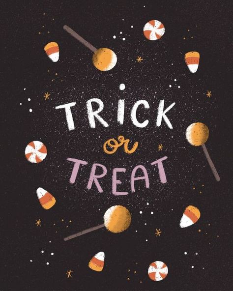 Dominika Godette on Instagram: "Trick or treat 👻 sour and sweet in #trickortreatspookyandsweet drawing challenge. Looking forward to all the candy? . . . #drawingchallenge #illustrationoftheday #illustration #procreate #procreateillustration #illustrationchallenge #halloweenillustration #halloween #spookyart #czechillustrators #artlicensing #greetingcardillustration #greetingcarddesign #candy" Trick Or Treaters Drawing, Trick Or Treating, Halloween Candy Art, Halloween Sweets Illustration, Trick Or Treat Illustration, Fall Puns, Trick Or Treating Illustration, Halloween Candy Illustration, Fall Candy