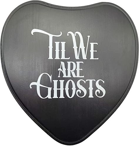 Gothic Home Decor - Til We Are Ghosts - Heart Shaped Goth Love Valentine Gift for Her or Him - Funny Horror Anniversary Couple Goth Wedding Room Wall Decorations Make a bold statement with Til We Are Ghosts Gothic Decor - A unique declaration of love for couples who appreciate gothic style. Handmade with 100% solid pine wood and silk painted with aesthetic details, so study and durable Romantic Goth Bedroom, Goth Bedroom Decor, Goth Wall Decor, Gothic Decor Bedroom, Goth Bedroom, Gothic Wall Decor, Gothic Bedroom, Romantic Bedroom Decor, Horror Decor