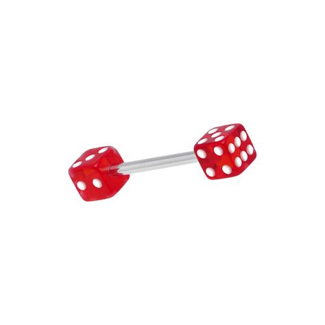 Red DICE Barbell Tongue Ring ❤ liked on Polyvore featuring jewelry, rings, piercings, tongue ring, tongue bars, red ring, red jewelry and red jewellery Piercings Tongue, Red Dice, Tongue Bars, Red Jewellery, Tongue Ring, Red Ring, Red Rings, Tongue Piercing, Heart Red