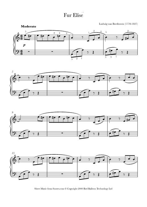 Fur Elise Piano, Fur Elise Sheet Music, Free Sheet Music For Piano, Music Basics, Piano Learning, Piano Music Easy, Piano Chords Chart, Fur Elise, Accordion Music