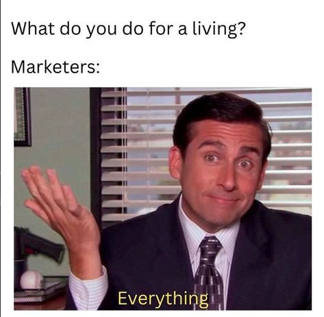 We are a jack of all trades! #directmail #mailers #marketing #dynamicard #print #printmarketing #plasticmailer #targetaudience #marketingtips #postcard #plasticpostcard #motivation Shrug Meme, Retail Humor, Work Related Memes, Marketing Meme, Job Humor, Workplace Humor, Nursing Memes, Work Jokes, Office Humor