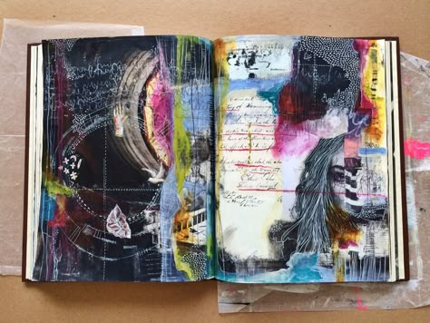 Journal D'art, Artist Journal, Artist Sketchbook, Sketchbook Art Journal, Visual Journal, Creative Journal, Sketchbook Journaling, Sketchbook Inspiration, Mixed Media Art Journaling