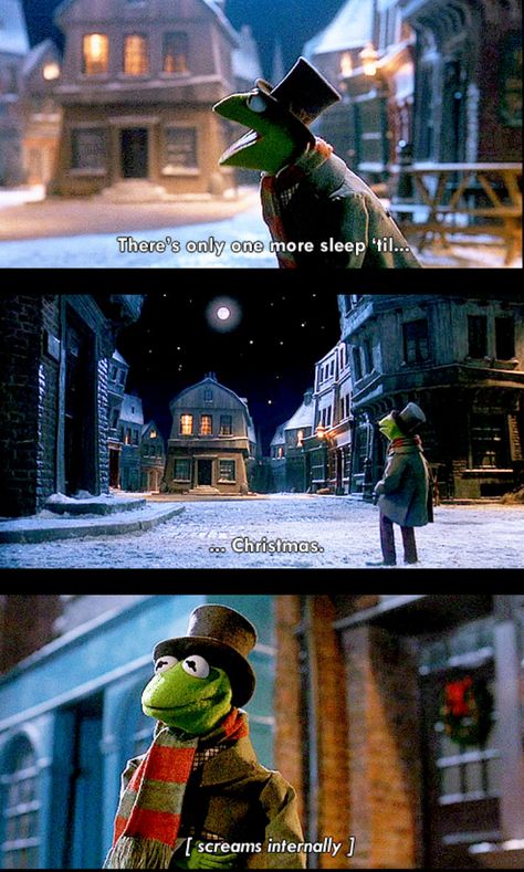 muppet christmas carol Sapo Kermit, One More Sleep, Muppet Christmas Carol, Classic Christmas Movies, Fraggle Rock, The Muppet Show, The Muppets, Tis The Season To Be Jolly, Kermit The Frog