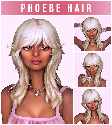 Phoebe Hair🌸 | Kamiiri on Patreon Sims 4 Kamiiri, Sims 4 Asymmetrical Hair, Sims4 Wolfcut Cc, Kamiiri Hair Sims 4, Sims4 Short Hair Female, Curl Hair Sims 4 Cc, Sims 4 Half And Half Hair, Sims4 Wolfcut, Sims 4 Cc Anime Hair Maxis Match