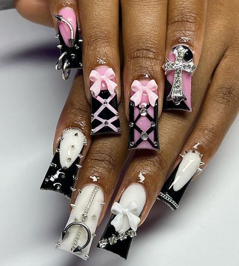 Da Nail Goat💎 on Instagram: "Yall come up with the best ideass💕 and im gonna deliver every timeee

#dmvnailtech #dmvnails #mdnails #mdnailtech #baltimorenailtech #baltimorenails #dcnails #dcnailtech #marylandnailtech #marylandnails #houstonnails #miaminails #atlantanails #ducknails" Duck Nail Designs With Charms, Miami Nails, Long Acrylic Nail Designs, Duck Nails, Long Acrylic, Long Square Acrylic Nails, Square Acrylic Nails, Long Acrylic Nails, May 23