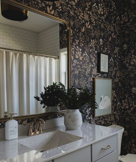 Ready to elevate your bathroom’s style? Whether you’re looking to infuse a touch of vintage charm, embrace bold patterns, or indulge in the elegance of minimalist designs, a bathroom accent wall can be the perfect way to transform your space!

In this post, we’ll explore 26 perfect bathroom accent wall ideas- from the timeless allure of black and white mosaics to playful, watercolor-inspired wallpapers, and everything in between. Wallpaper With Gray, Beige And Black Bathroom, Bathroom Accent Wall Ideas, Gold Floral Wallpaper, Modern Farmhouse Bathrooms, Secondary Bathroom, Parisian Bathroom, Wallpaper Powder Room, Glam Bathroom