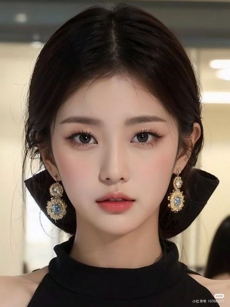 Asian Makeup Looks, Korean Makeup Look, Soft Makeup Looks, Korean Eye Makeup, Ethereal Makeup, Korean Wedding, Asian Eye Makeup, Asian Makeup, Wedding Hair And Makeup