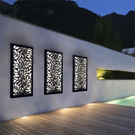 Decorative Screens Panels - Ideas on Foter Decorative Panels Outdoor, Outdoor Wall Art Ideas, Outdoor Screen Panels, Decorative Screens Outdoor, Outdoor Wall Panels, Decorative Screen Panels, Garden Wall Designs, Beautiful Home Gardens, Garden Screening