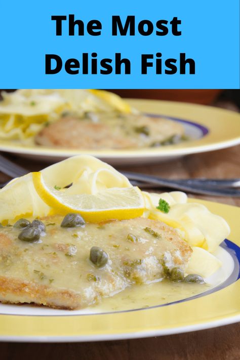 White Fish Dinner Recipes Healthy, Picatta Recipes, Fish In White Sauce Recipes, White Fish And Rice Recipes, White Fish Dishes, White Fillet Fish Recipes, Elegant Fish Recipes, White Fish Recipes Healthy Clean Eating, Flounder Piccata Recipe