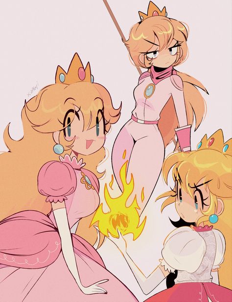 Mario Princesses, The Super Mario Bros Movie, Super Princess Peach, Super Mario Bros Movie, Super Mario Princess, Peach Mario, Super Princess, Mario Fan Art, Nintendo Princess