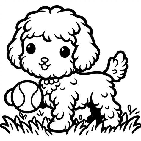 Animals Coloring, Dog Coloring Page, Goldendoodle, Coloring Page, Coloring Pages, Dogs, Animals, Color, Colouring Pages