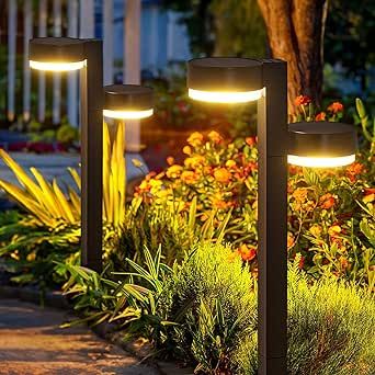 ELECLINK Solar Pathway Lights Outdoor Waterproof, 4 Pack Dual-head Solar Lights for Outside, up to 12 Hrs Bright 24 LED Outdoor Solar Garden Lights for Yard Path Landscape Walkway Driveway Decorations Driveway Decorations, Driveway Lights, Yard Path, Garden Path Lighting, Path Landscape, Landscape Walkway, Solar Powered Garden Lights, Walkway Lighting, Driveway Lighting