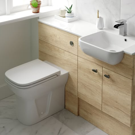 Bathroom Worktop Ideas, Fitted Bathroom Ideas, Bathroom Sink Cabinet Modern, Bathroom Worktop, Corian Top, Toilet Vanity Unit, Beach House Bathroom, Toilet Room Decor, Bespoke Bathroom