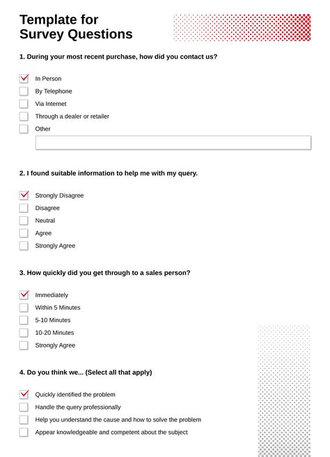 Customer Survey Questions, Survey Template, Customer Survey, Employee Satisfaction, Survey Questions, Docs Templates, Job Satisfaction, Specific Goals, Online Surveys