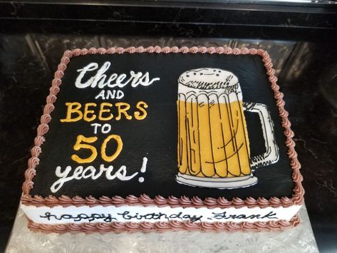 Mens Birthday Cake Sheet Cake, 40th Birthday Cakes For Men Beer, Cheers And Beers To 40 Years Party Cake, Beer Sheet Cake, 30th Birthday Sheet Cake Men, Cheers And Beers To 40 Years Cake, Cheers And Beers Cake Ideas, Cheers And Beers Birthday Cake, Cheers And Beers 50th Birthday Party