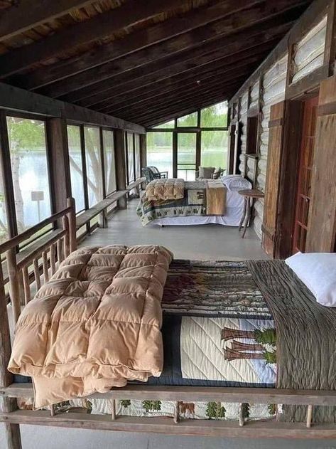 Sleeping Porch, House Cottage, Summer Porch, Dream Cottage, Cabin Life, Cozy Place, Screened In Porch, Cozy Cabin, Screened Porch