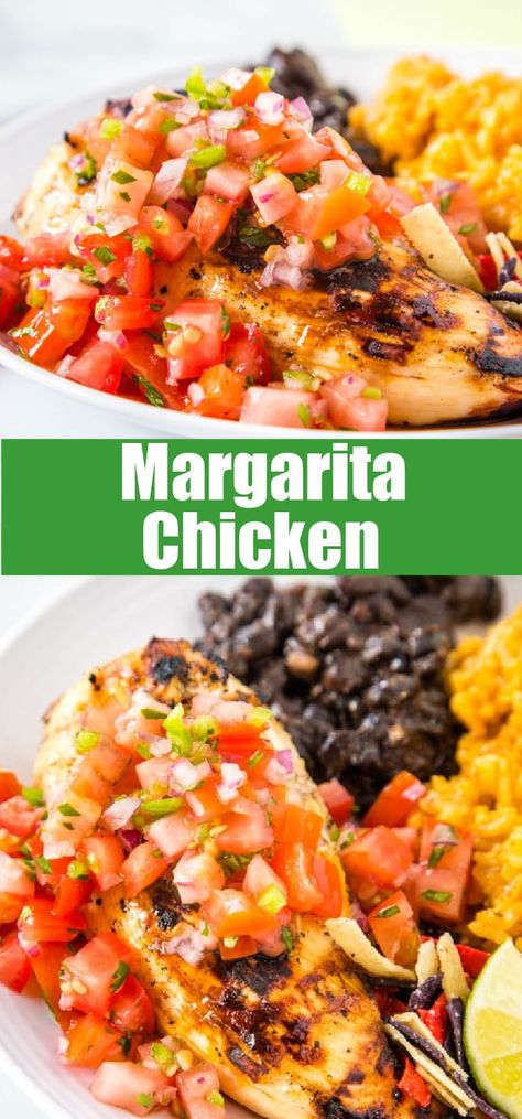 Chilis Margarita Chicken Recipe, Chicken Margarita Recipe, Pico Chicken, Margarita Chicken Recipe, Chicken Grill Recipes, Margarita Grilled Chicken, Chili's Restaurant, Chilis Copycat Recipes, Margarita Chicken