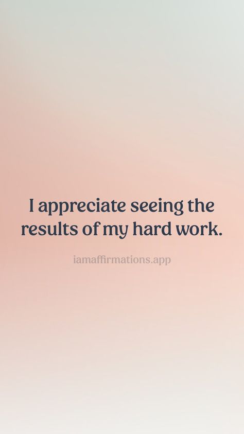 I appreciate seeing the results of my hard work. From the I am app: https://iamaffirmations.app/download Last Exam, Hard Work Quotes, Exam Results, Wealth Affirmations, Abundant Life, I Work Hard, 2024 Vision, I Deserve, Work Quotes