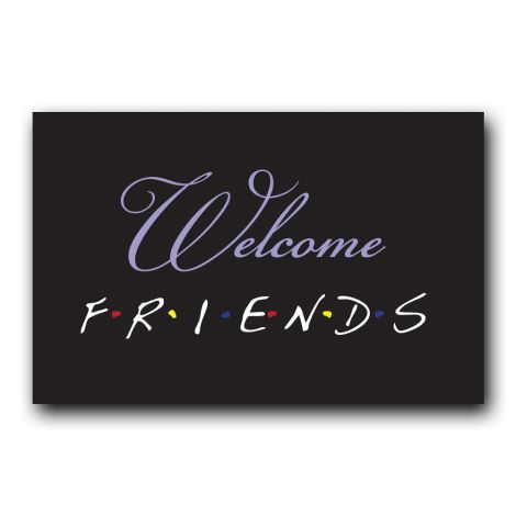 Welcome Friends Sign, Friends Theme Wedding, Welcome Decoration Ideas, Themed Wedding Reception, Friends Graduation, Friend Graduation, Reception Sign, Wedding Reception Signs, Friends Sign