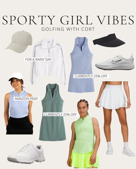 Amazon Golf Outfit, Golf Vacation Outfits, Female Golf Attire, Women’s Golf Outfit Ideas, Golf Outfits Women 2023, Golf Resort Outfits, Golf Outing Outfits Women, Curvy Golf Outfits Women, Women’s Golf Tournament Outfit