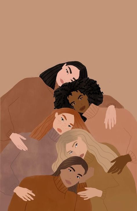 Women Illustration, Happy Women's Day, Women Supporting Women, Women Empowerment, Art