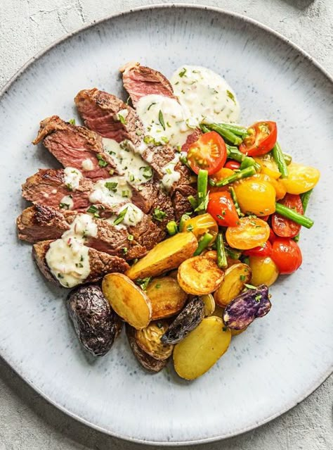 Strip Steak Recipe, Recipes Steak, Easy Steak Recipes, Date Night Recipes, Easy Steak, Grilled Steak Recipes, Hello Fresh Recipes, Steak Fajitas, Steak Bites