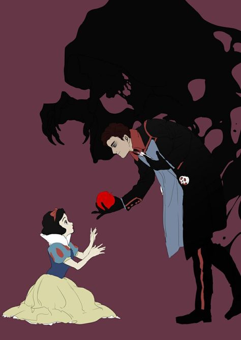 Princesses As Villains, Disney Villain Recruiters Apple Poison, Snow White X Apple Poison, Disney Villains Fanart, Disney Villain Recruiters, Japan Disneyland, Dreamworks Art, Disney Au, Disney Pixar Characters