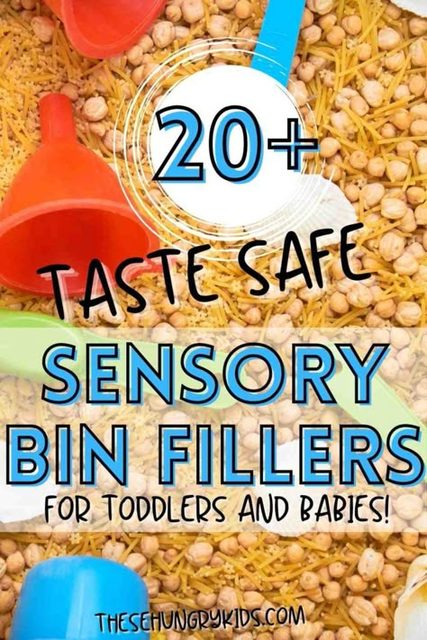 Eatable Sensory Bin, Taste Safe Sensory Bin Fillers, Taste Safe Dirt Sensory Bin, Scooping Sensory Bin, Cheap Diy Sensory Bins, Food Safe Sensory Bin, Safe To Eat Sensory Bins, Sensory Bin Fillers Toddlers, Sensory Bins Taste Safe