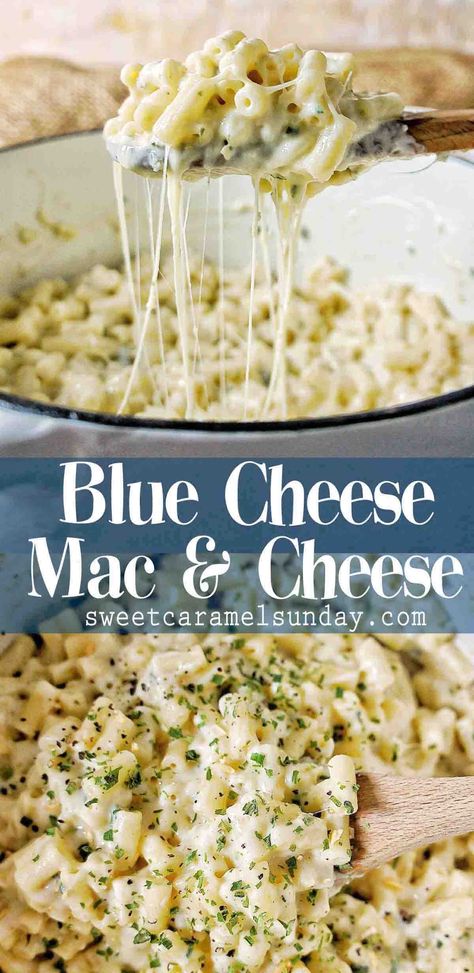 Stove Top Mac And Cheese, Cheese Pasta Sauce, Easy Pasta Recipes Quick, Cheese Mac And Cheese, Blue Cheese Recipes, Best Mac N Cheese Recipe, Macaroni Cheese Recipes, Homemade Comfort Food, Blue Cheese Sauce