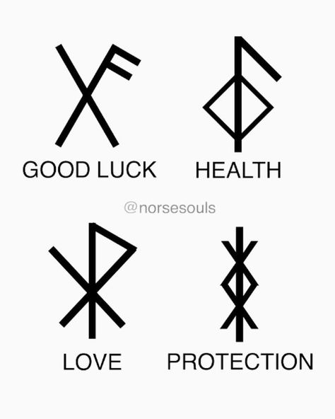 NORSE SOULS ® on Instagram: “Bind runes for Good luck, Health, Love and Protection. To a better 2021 🙌 Pick one in the comments! www.norsesouls.com” Sigils For Luck, Heisenberg Tattoo, Rune Magic, Viking Symbols And Meanings, Bind Runes, Runes Meaning, Witch Symbols, Viking Quotes, Line Tattoo Ideas