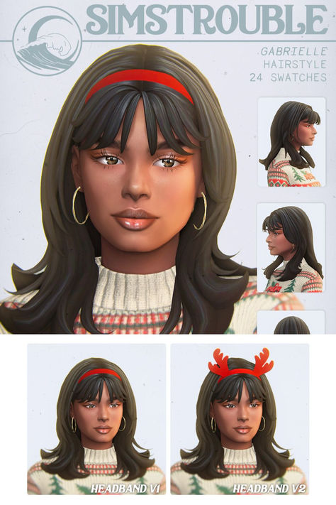 female sim modeling holiday headbands Sims 4 Astya96, Ayano Aishi Sims 4 Cc, Sims 4 Lip Cc Patreon, Sims 4 Cc Cats And Dogs Clothes, Vintage Hair Cc Sims 4, Sims 4 Scooby Doo, Sims4 90s Cc, 80s Hair Sims 4 Cc, Sims 4 Jungle Adventure Cc