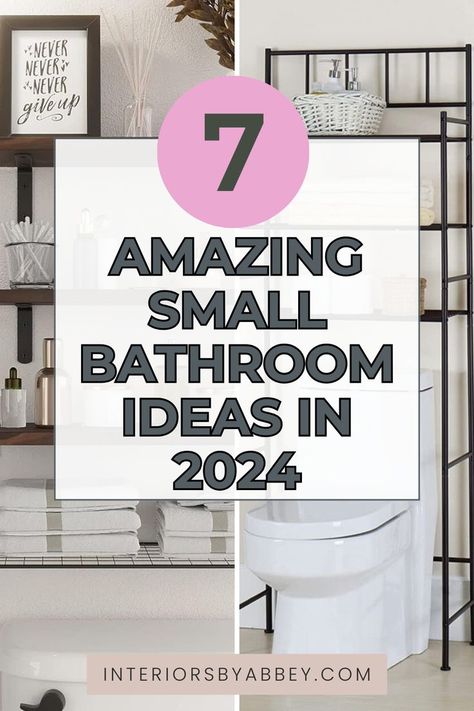 7 Amazing Small Bathroom Ideas In 2024 How To Decorate A Small Bathroom, Amazon Apartment Must Haves, Amazon Apartment, Apartment Must Haves, Space Saving Bathroom, Bright Decor, Multipurpose Furniture, Small Bathroom Ideas, Trendy Home Decor