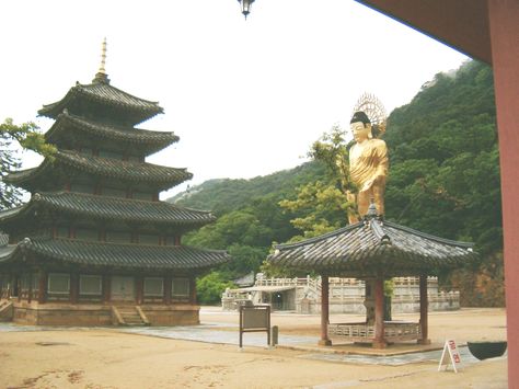 Beopjusa Temple Beopjusa Temple, South Korea, Gazebo, Temple, Outdoor Structures