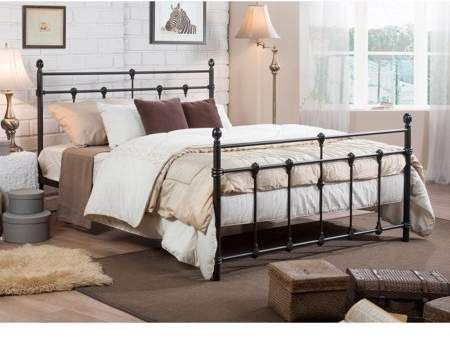 Baxton Studio Belinda Vintage Industrial Black Finished Metal Queen Size Platform Bed Walmart Bedding, Shabby Chic Antiques, Full Platform Bed, Queen Size Platform Bed, Metal Platform Bed, Baxton Studio, Metal Bed, Stylish Bedroom, Black Bedding