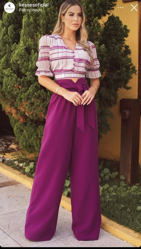 Fancy Jumpsuit, Color Blocking Outfits, Womens Trendy Dresses, Womens Tops Dressy, Womens Dress Suits, Fashion Tops Blouse, Elegante Casual, Classy Dress Outfits, Fashion Attire