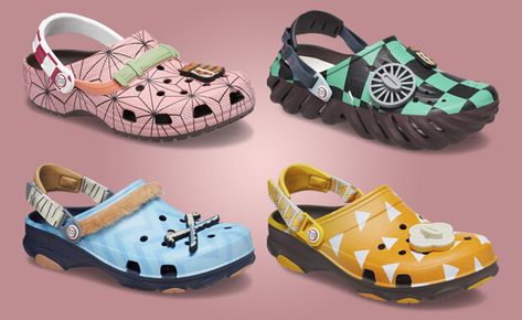 Inosuke And Zenitsu, Anime Crocs, The Demon Slayer, Anime Sticker, Crocs Clogs, Crocs Classic Clogs, Christmas Things, Sneaker Release, Brown Outfit