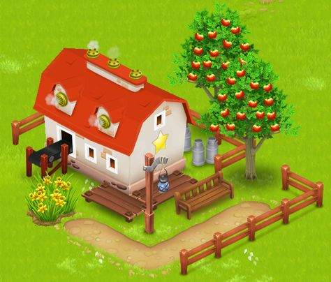 Hay Day Farm Design Dairy, Hay Day Farm Design House, Hay Day Farm Design Beginner, Best Hayday Farm Designs, Hayday Pigs Design, Hayday Dairy Design, Hayday Cow Design, Hayday Entrance Design, Hayday House Design