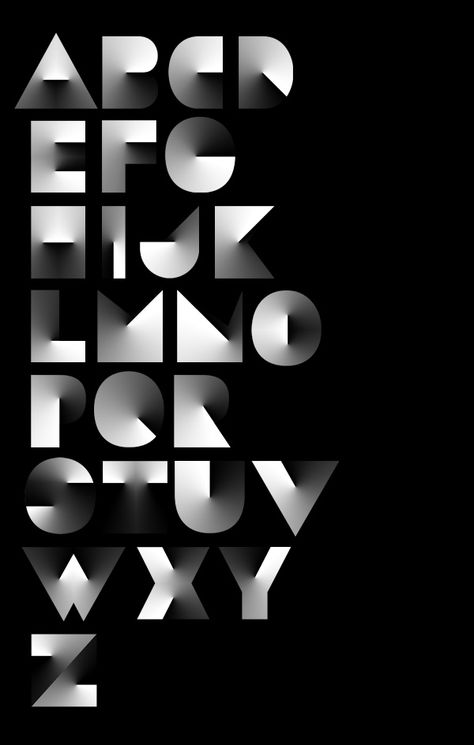 Scientific Typography, Dimensional Typography, Typographie Logo, Experimental Typography, A Typography, Typography Alphabet, 타이포그래피 포스터 디자인, 카드 디자인, Geometric Type