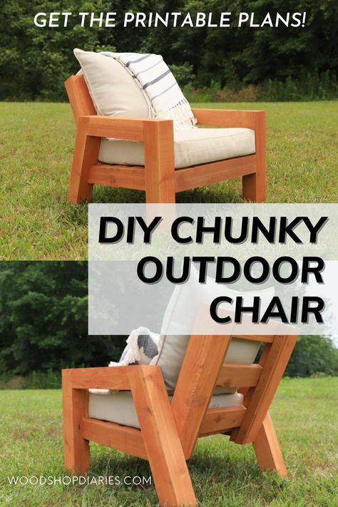 Build A Chair Diy Furniture, 2x4 Chairs Diy, How To Make A Chair, Diy Outdoor Chairs, Outdoor Chair Plans, Diy Outdoor Chair, Homemade Outdoor Furniture, Woodworking Outdoor Furniture, Outdoor Chairs Diy