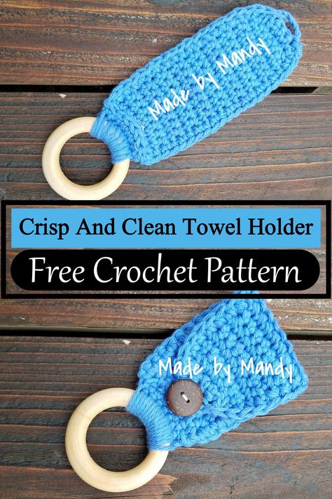 Crisp And Clean Towel Holder Dish Towel Hanger, Rag Crochet, Crochet Top Towels Free Pattern, Towel Holders Crochet Free Pattern, Crochet Towel Holders Free Pattern, Crocheted Towel Holders Free Pattern, Crocheted Kitchen Towel Holders, Towel Holder Crochet Pattern Free, Crochet Towel Hanger